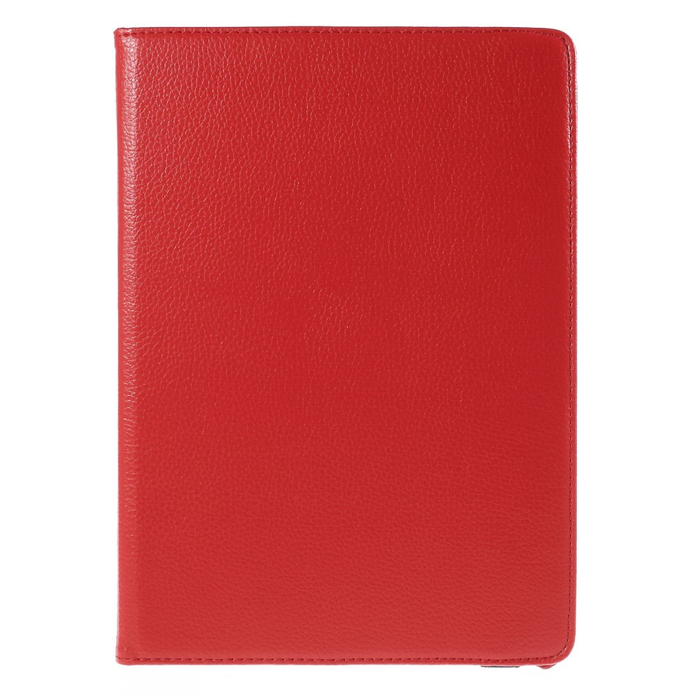 Lychee Grain Leather Rotary Stand Shell for Samsung Galaxy Tab A 9.7 T550 T555 - Red-2