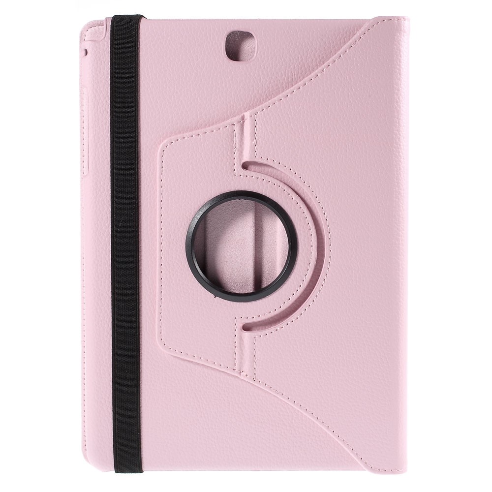 For Samsung Galaxy Tab A 9.7 T550 T555 Lychee Litchi Leather Cover with Rotary Stand - Pink-3