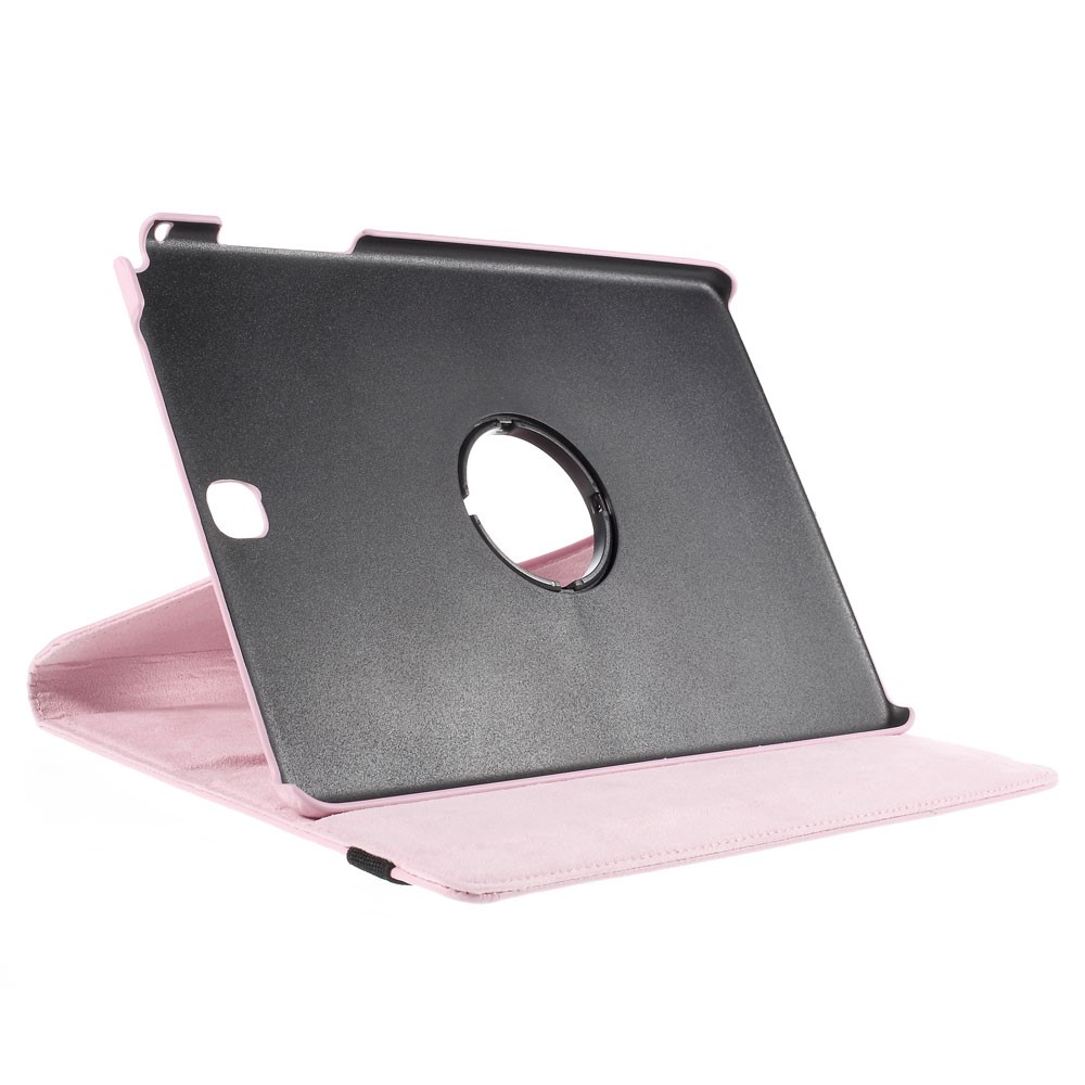 Rotary Stand Lychee Leather Case for Samsung Galaxy Tab A 9.7 T550 T555 - Pink-4