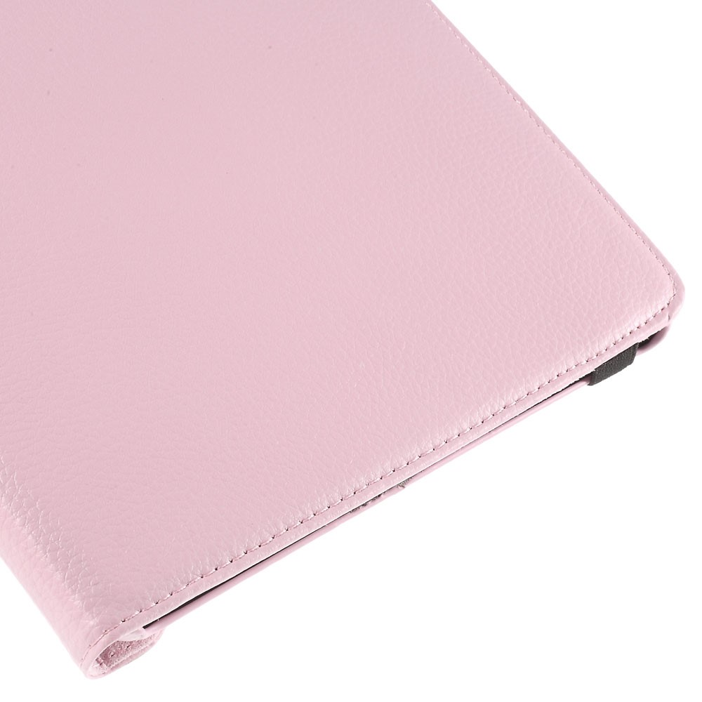 For Samsung Galaxy Tab A 9.7 T550 T555 Lychee Litchi Leather Cover with Rotary Stand - Pink-9