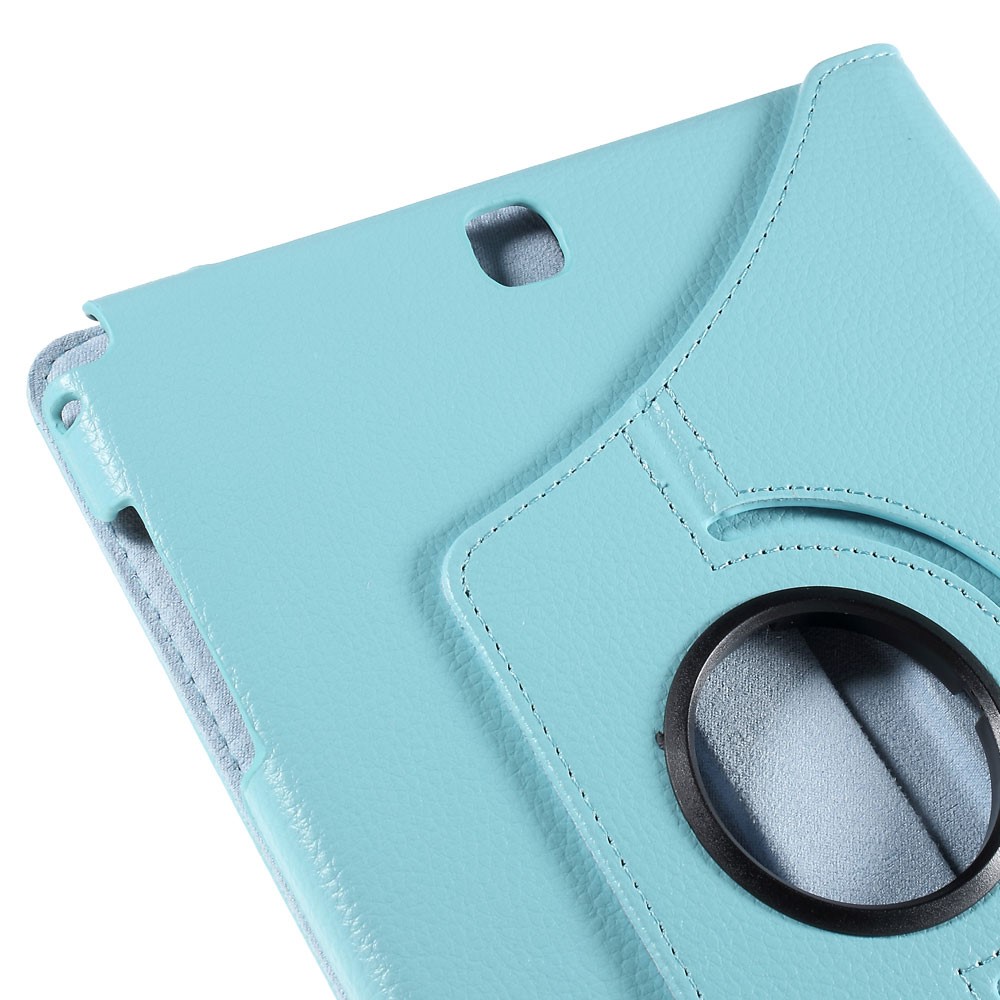 For Samsung Galaxy Tab A 9.7 T550 T555 Lychee Leather Cover with Rotary Stand - Baby Blue-10