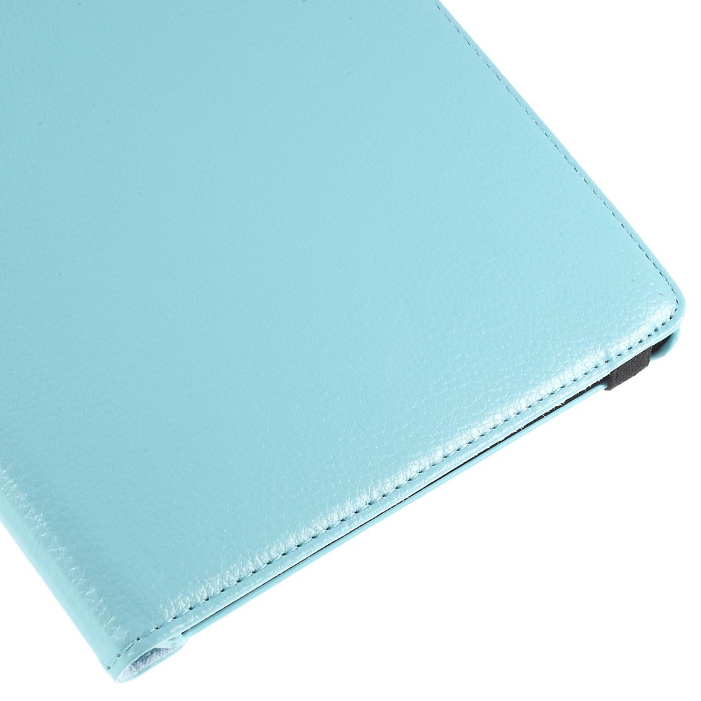 For Samsung Galaxy Tab A 9.7 T550 T555 Lychee Leather Cover with Rotary Stand - Baby Blue-9
