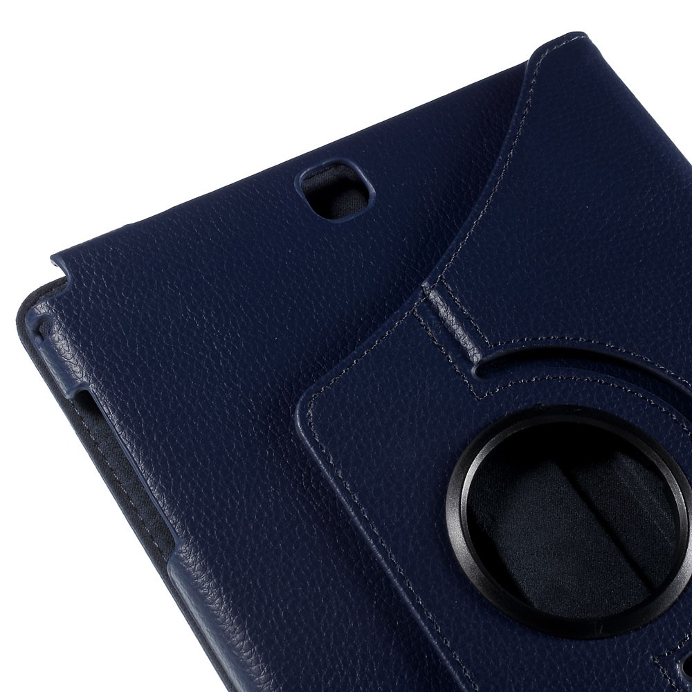 For Samsung Galaxy Tab A 9.7 T550 T555 Lychee Leather Cover with Rotary Stand - Deep Blue-10