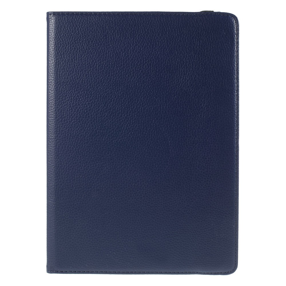 For Samsung Galaxy Tab A 9.7 T550 T555 Lychee Leather Cover with Rotary Stand - Deep Blue-2