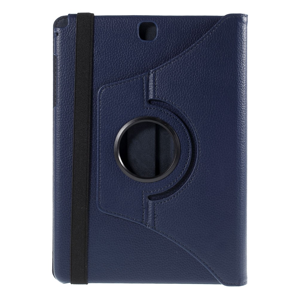 For Samsung Galaxy Tab A 9.7 T550 T555 Lychee Leather Cover with Rotary Stand - Deep Blue-3
