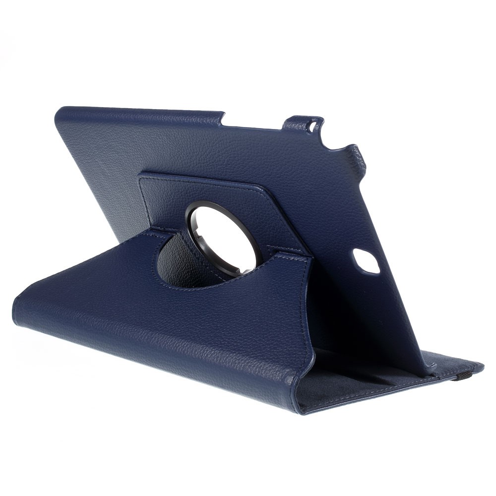 For Samsung Galaxy Tab A 9.7 T550 T555 Lychee Leather Cover with Rotary Stand - Deep Blue-5