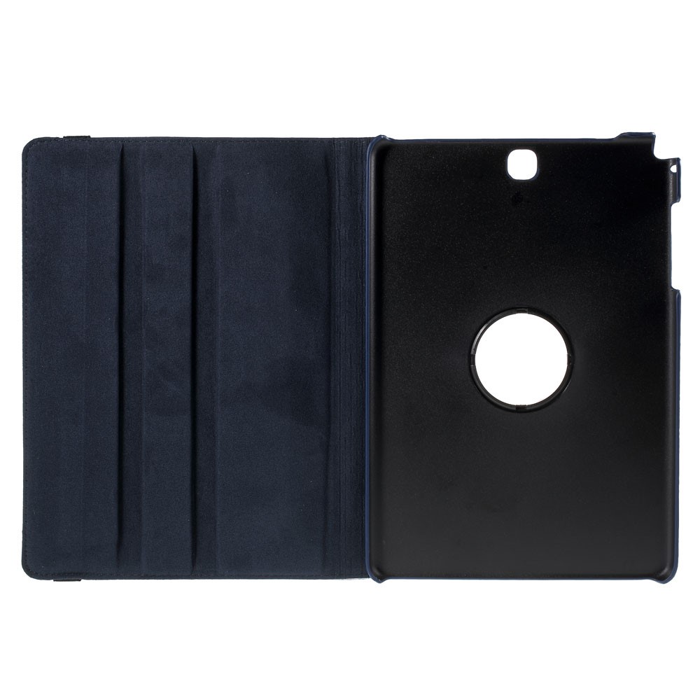For Samsung Galaxy Tab A 9.7 T550 T555 Lychee Leather Cover with Rotary Stand - Deep Blue-8