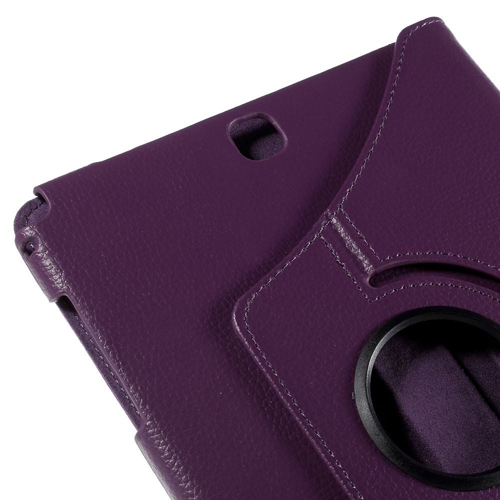 For Samsung Galaxy Tab A 9.7 T550 T555 Lychee Leather Cover with Rotary Stand - Purple-10