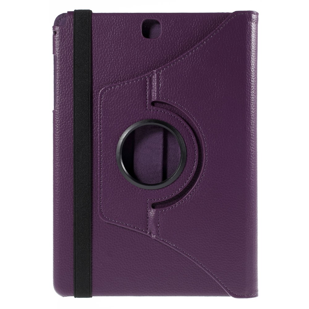 For Samsung Galaxy Tab A 9.7 T550 T555 Lychee Leather Cover with Rotary Stand - Purple-3