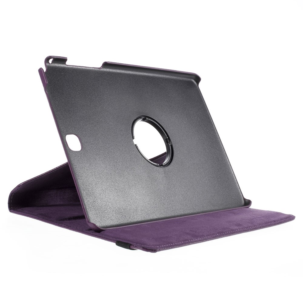 Per Samsung Galaxy Tab un Coperchio in Pelle Lychee Litchi T555 T555 T555 Con Supporto Rotante - Viola