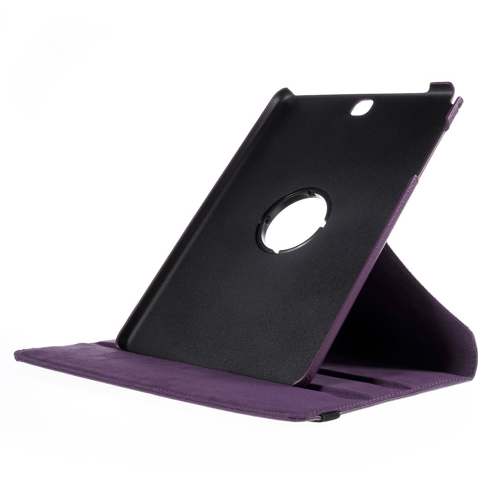 Per Samsung Galaxy Tab un Coperchio in Pelle Lychee Litchi T555 T555 T555 Con Supporto Rotante - Viola