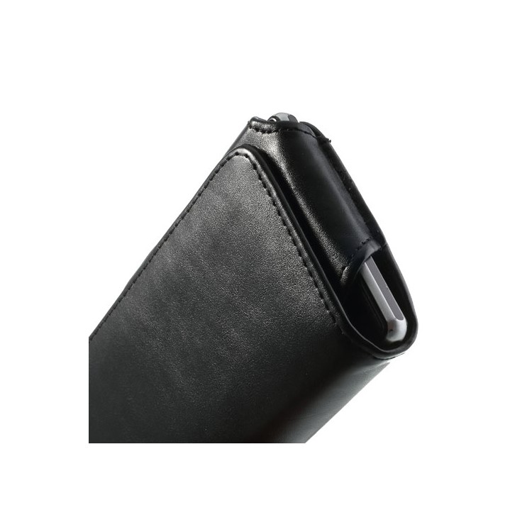 Horizontal Belt Clip Leather Holster Case for Samsung Galaxy S6 Edge G925-5