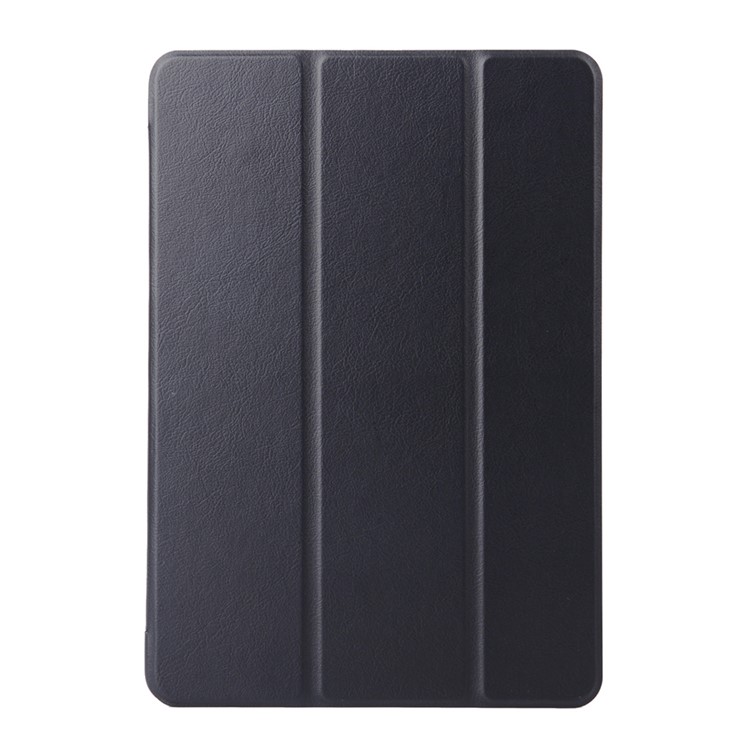 Textured Smart Leather Case for Samsung Galaxy Tab A 9.7 T550 T555 with Tri-fold Stand - Black-1