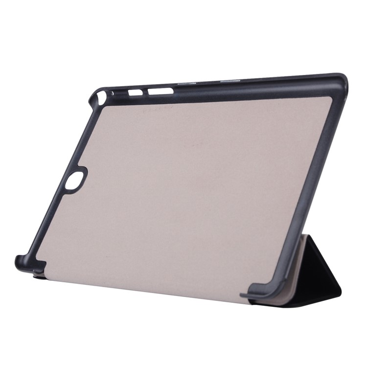 Textured Smart Leather Case for Samsung Galaxy Tab A 9.7 T550 T555 with Tri-fold Stand - Black-3