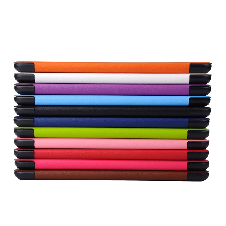 Textured Smart Leather Case for Samsung Galaxy Tab A 9.7 T550 T555 with Tri-fold Stand - Black-6