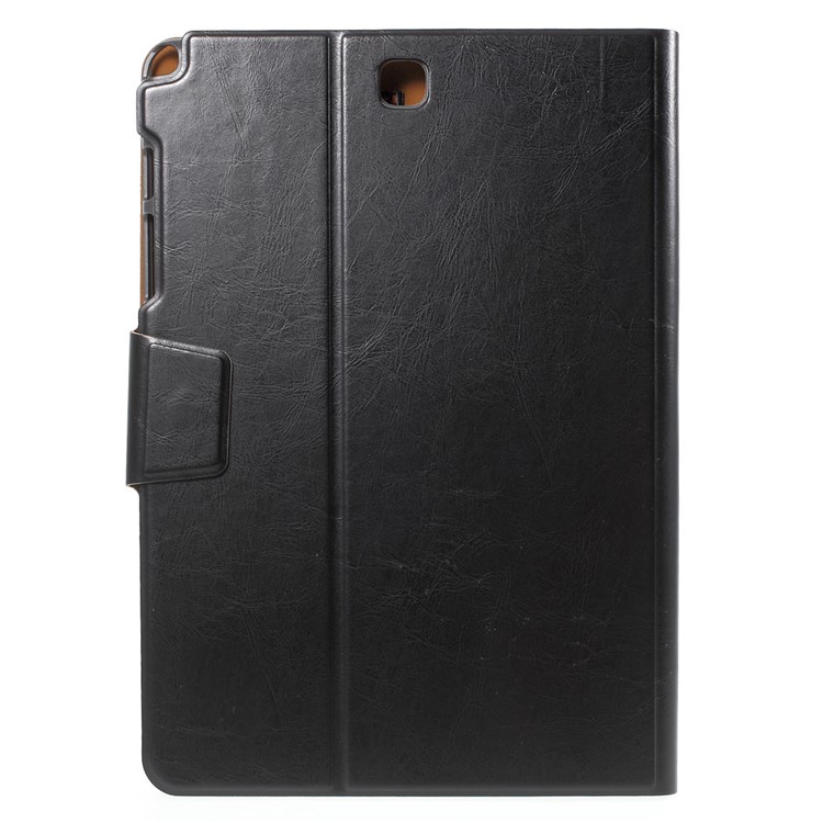 Slim Leather Stand Case for Samsung Galaxy Tab A 9.7 T550 T555 with Card Holder - Black-3