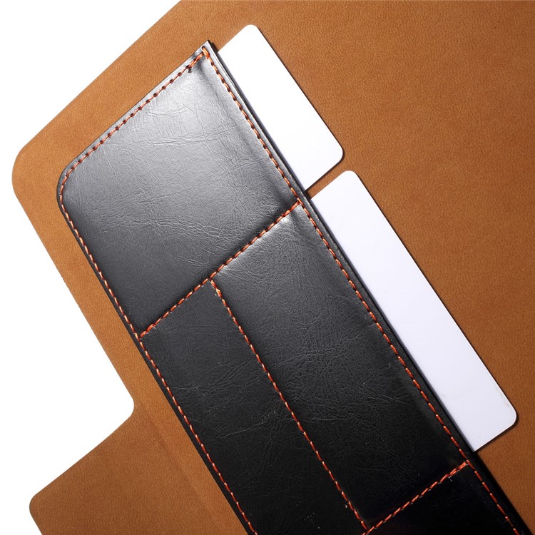 Slim Leather Stand Case for Samsung Galaxy Tab A 9.7 T550 T555 with Card Holder - Black-6