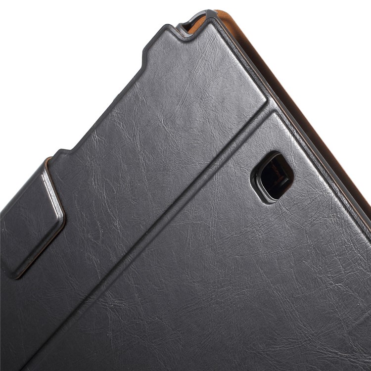 Slim Leather Stand Case for Samsung Galaxy Tab A 9.7 T550 T555 with Card Holder - Black-7