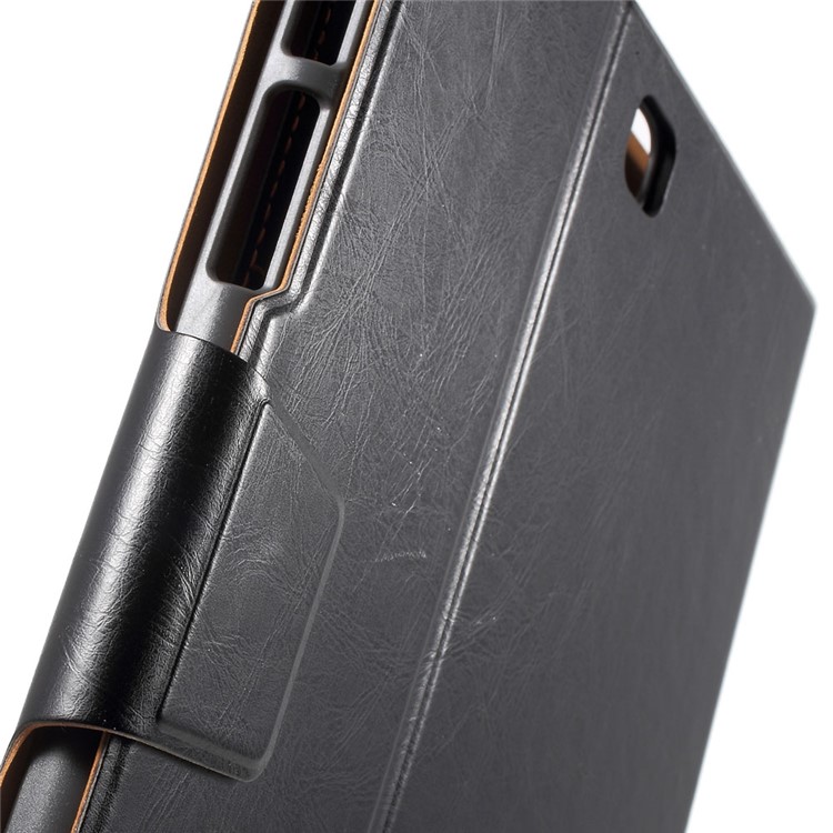 Slim Leather Stand Case for Samsung Galaxy Tab A 9.7 T550 T555 with Card Holder - Black-9