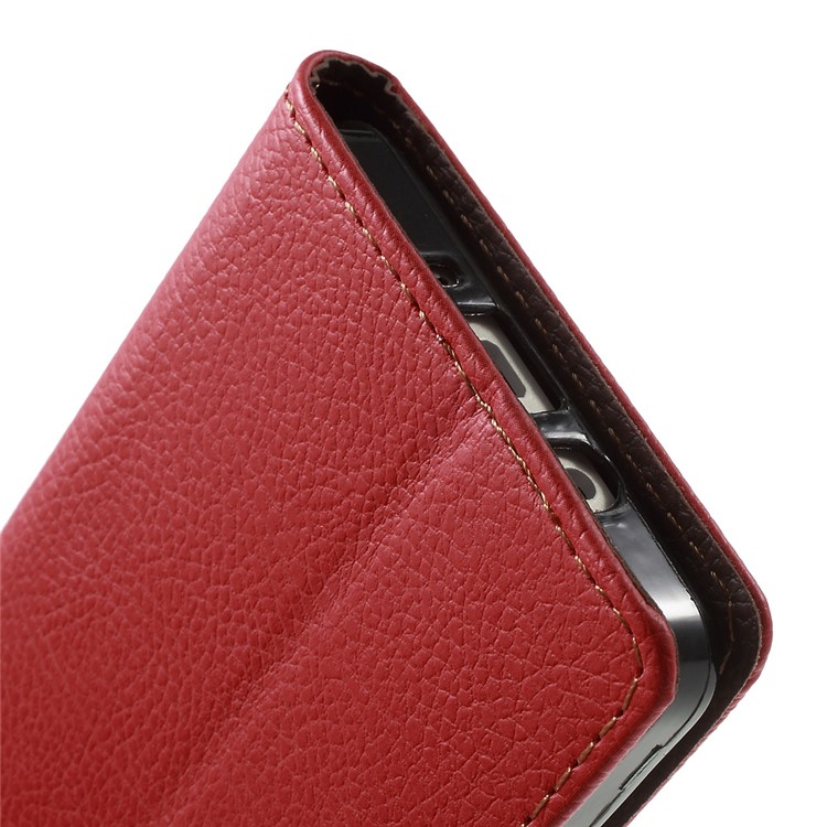Leaf Flip Stand Wallet Leather Cover for Samsung Galaxy A5 SM-A500F - Red-10
