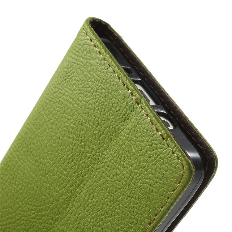 Leaf Magnetic Wallet Leatherette Case for Samsung Galaxy A5 SM-A500F - Green-9