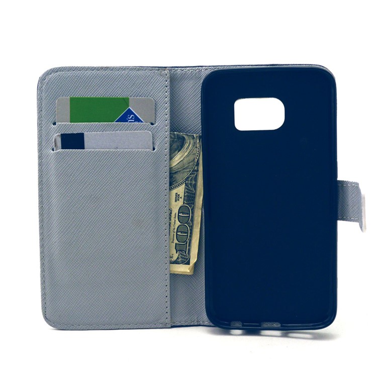 Wallet Leather Stand Case for Galaxy S6 edge G925 - Do not Touch My Phone-5