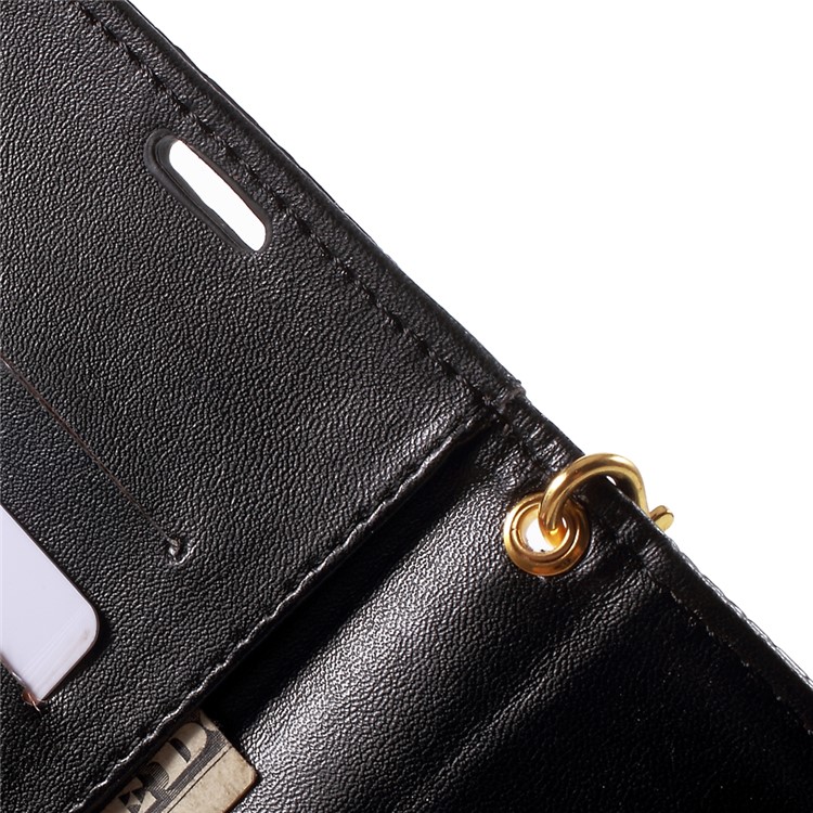 Crocodile Texture Leather Wallet Cover for Samsung Galaxy J7 SM-J700F with Strap and Stand - Black-6