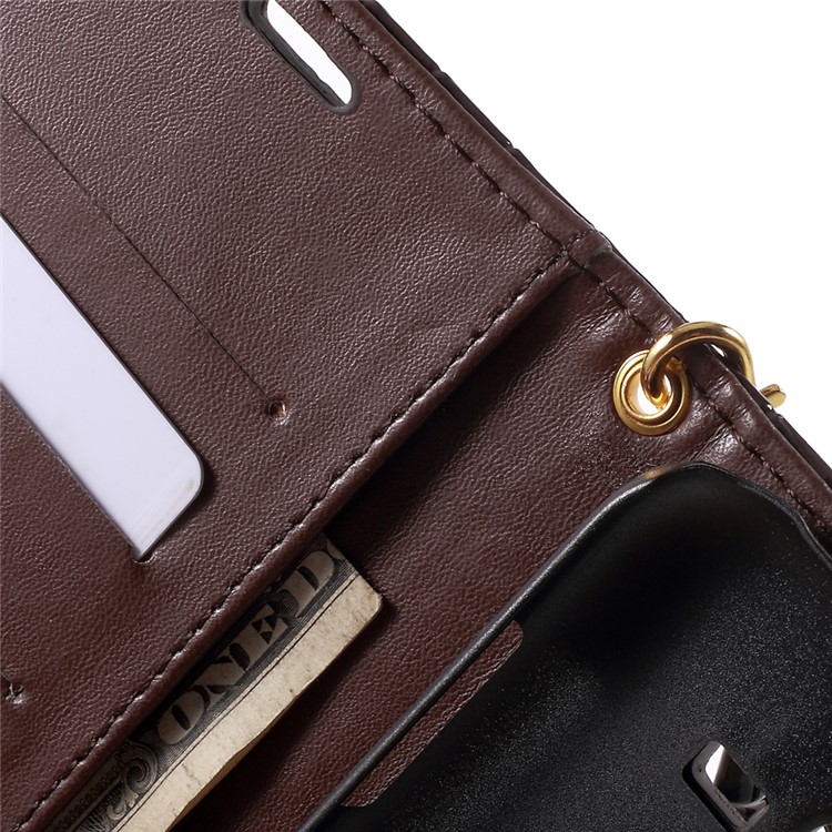 Crocodile Texture Leather Wallet Case for Samsung Galaxy J7 SM-J700F with Strap and Stand - Brown-6