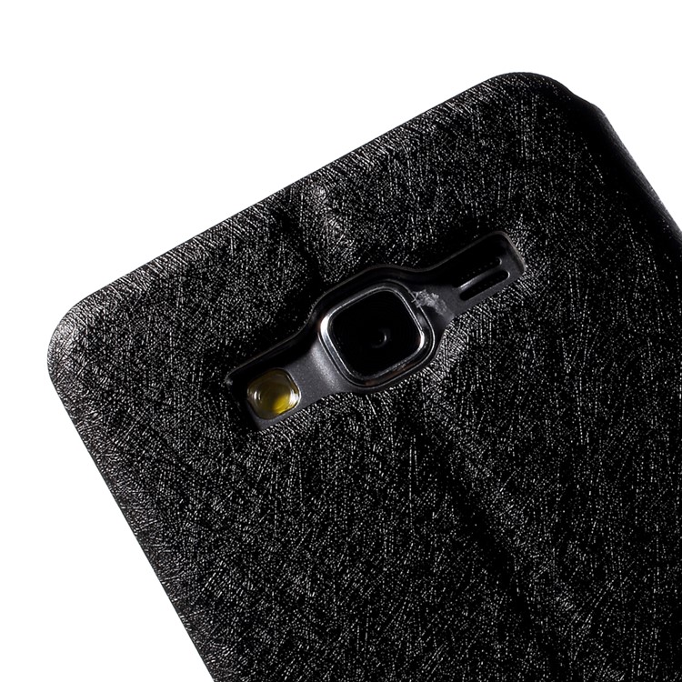 Leather Case for Samsung Galaxy Grand Prime SM-G530H Dual View Window - Black-9
