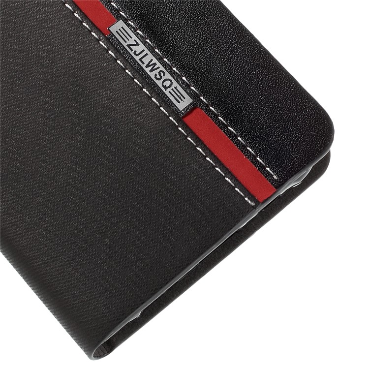 Two-color Leather Stand Case for Samsung Galaxy J5 SM-J500F with Card Slot - Black-8