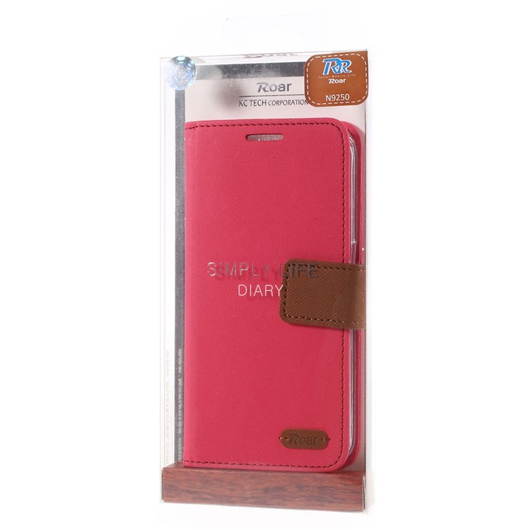 ROAR KOREA Twill Leather Magnetic Case para Samsung Galaxy S6 edge G925 - flecha-11