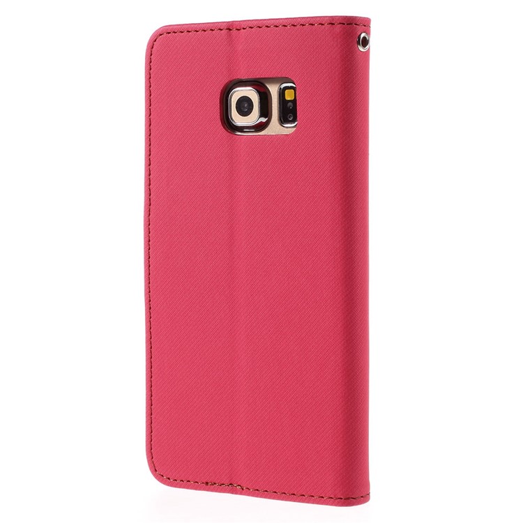 ROAR KOREA Twill Leather Magnetic Case para Samsung Galaxy S6 edge G925 - flecha-2