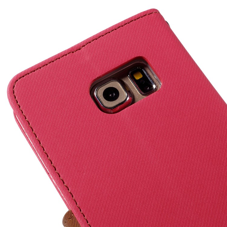 ROAR KOREA Twill Leather Magnetic Case para Samsung Galaxy S6 edge G925 - flecha-8
