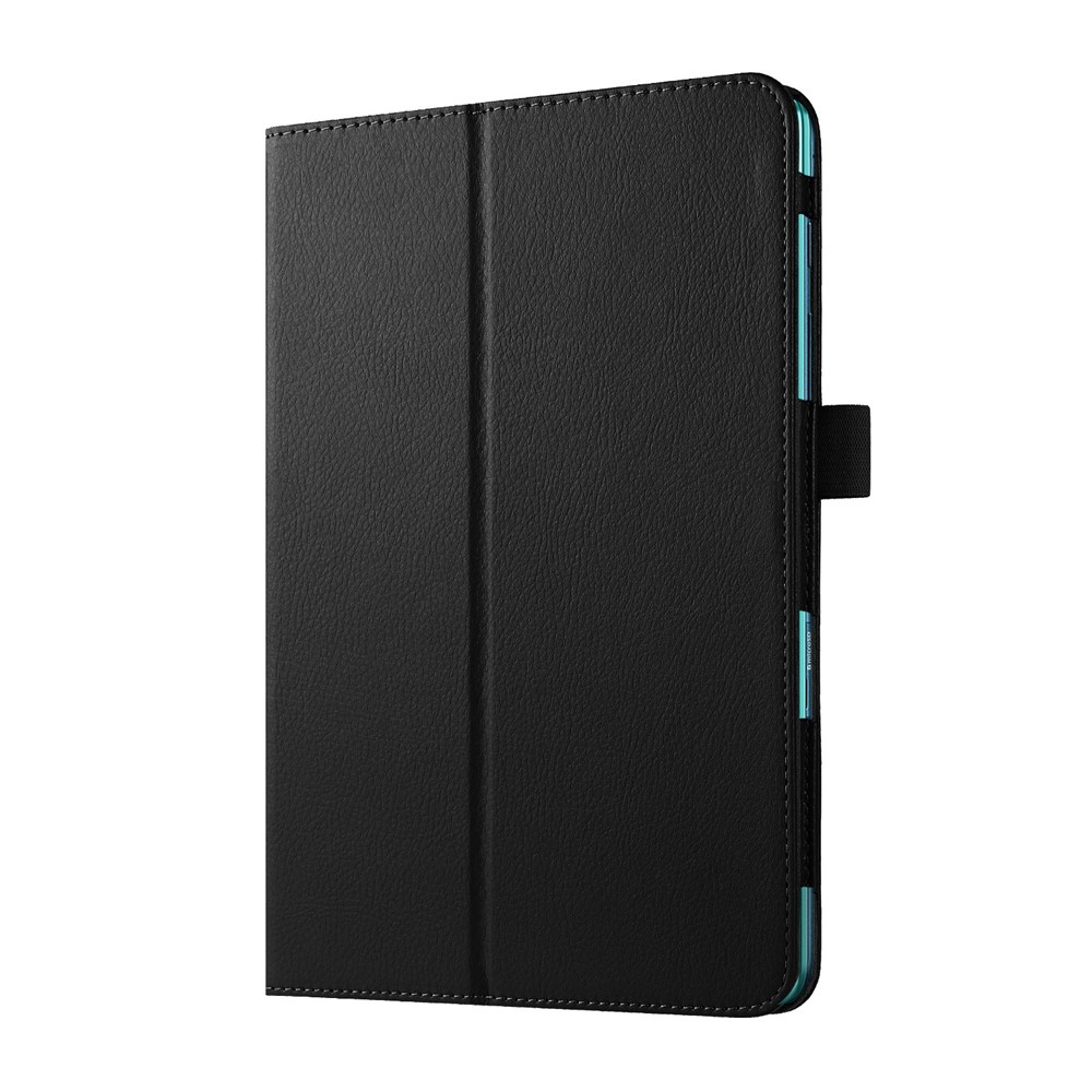 Litchi Skin Leather Case for Samsung Galaxy Tab A 9.7 T550 T555 with Stand - Black-2