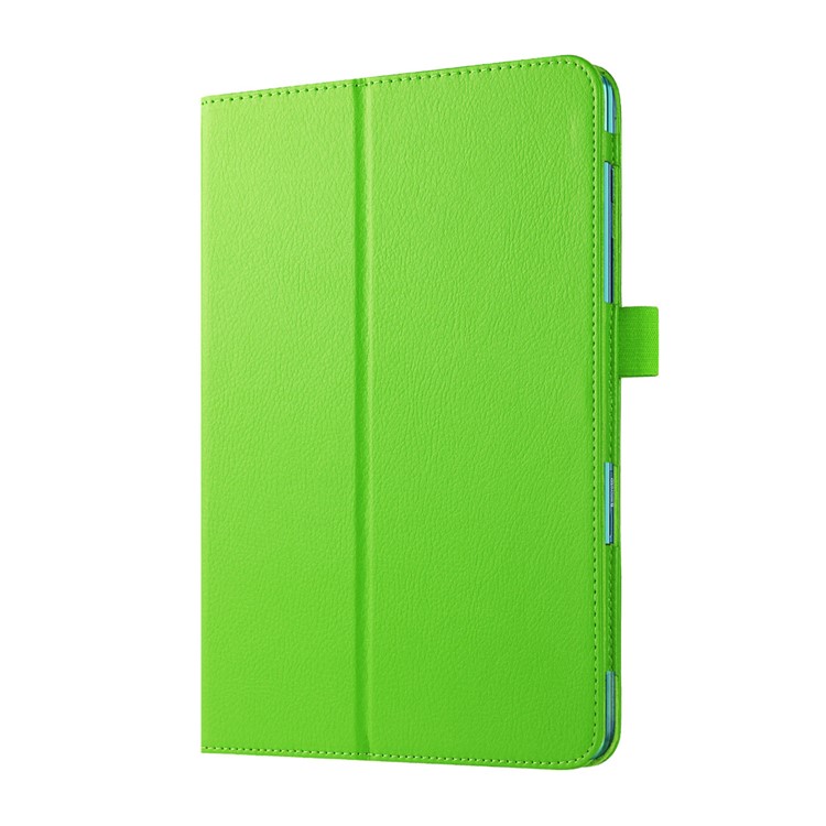 Litchi Skin Leather Protective Case for Samsung Galaxy Tab A 9.7 T550 T555 with Stand - Green-1