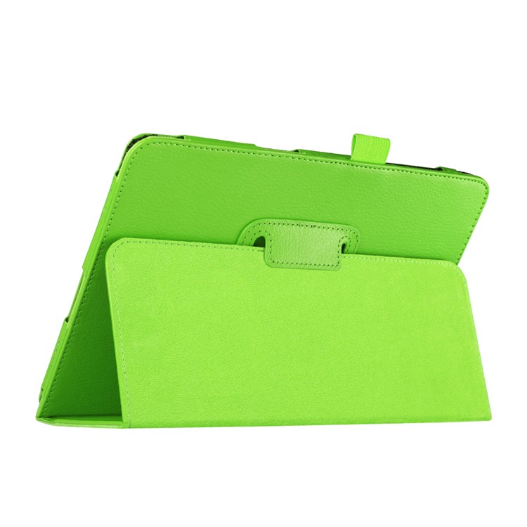 Litchi Skin Leather Protective Case for Samsung Galaxy Tab A 9.7 T550 T555 with Stand - Green-5