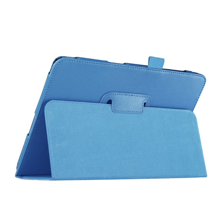 Litchi Skin Folio Leather Stand Cover for Samsung Galaxy Tab A 9.7 T550 T555 - Baby Blue-5