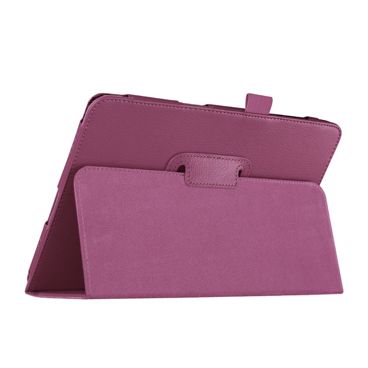 Litchi Skin Stand Leather Folio Cover for Samsung Galaxy Tab A 9.7 T550 T555 - Purple-5