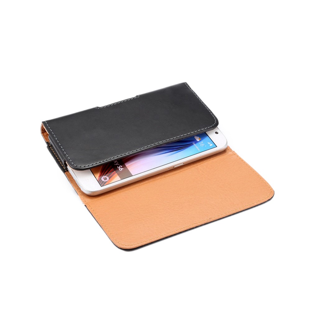 Funda De Cuero Universal Brillante Para Iphone X / Samsung Galaxy S9 / S8 / Sony Xperia Z3 + / HTC One M9 Con Pinza Para El Cinturón-6