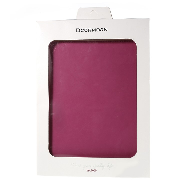 DOORMOON Genuine Smart Leather Cover for Samsung Galaxy Tab A 9.7 T550 T555 with Stand - Rose-8