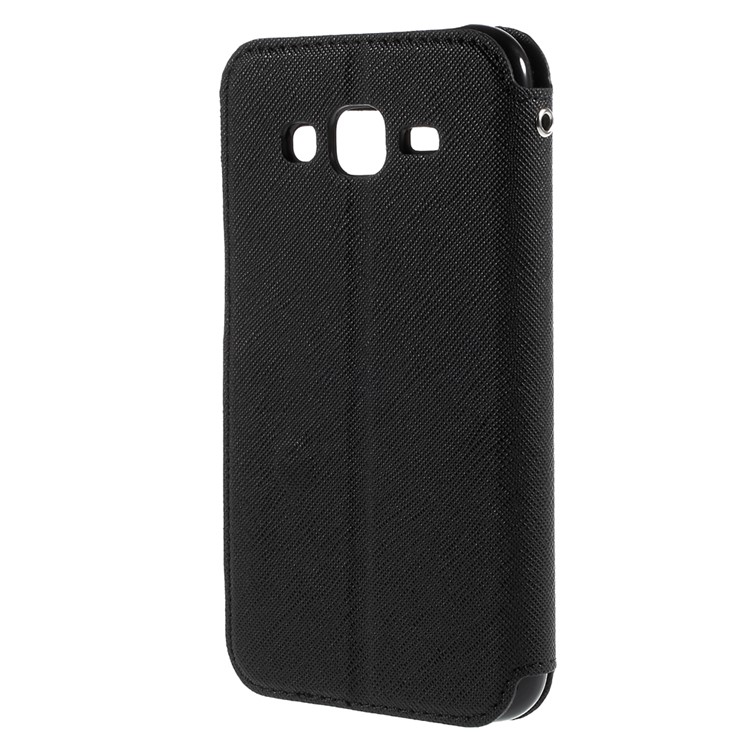 ROAR KOREA Diary View Window for Samsung Galaxy J5 Leather Stand Case - Black-2