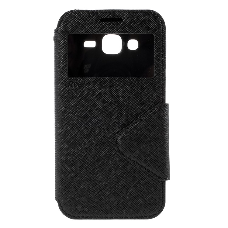 ROAR KOREA Diary View Window for Samsung Galaxy J5 Leather Stand Case - Black-3