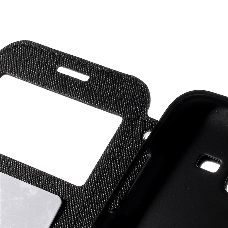 ROAR KOREA Diary View Window for Samsung Galaxy J5 Leather Stand Case - Black-7