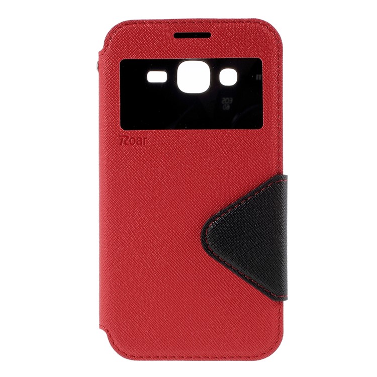 ROAR KOREA Diary View Window for Samsung Galaxy J5 Leather Stand Case - Red-3