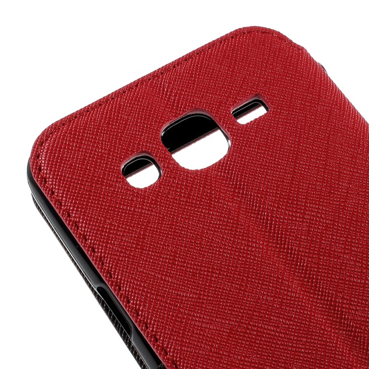 ROAR KOREA Diary View Window for Samsung Galaxy J5 Leather Stand Case - Red-9
