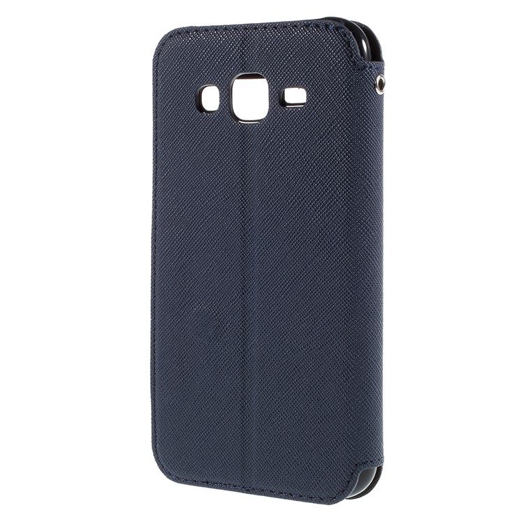ROAR KOREA Diary for Samsung Galaxy J5 Leather Stand Case - Dark Blue-2