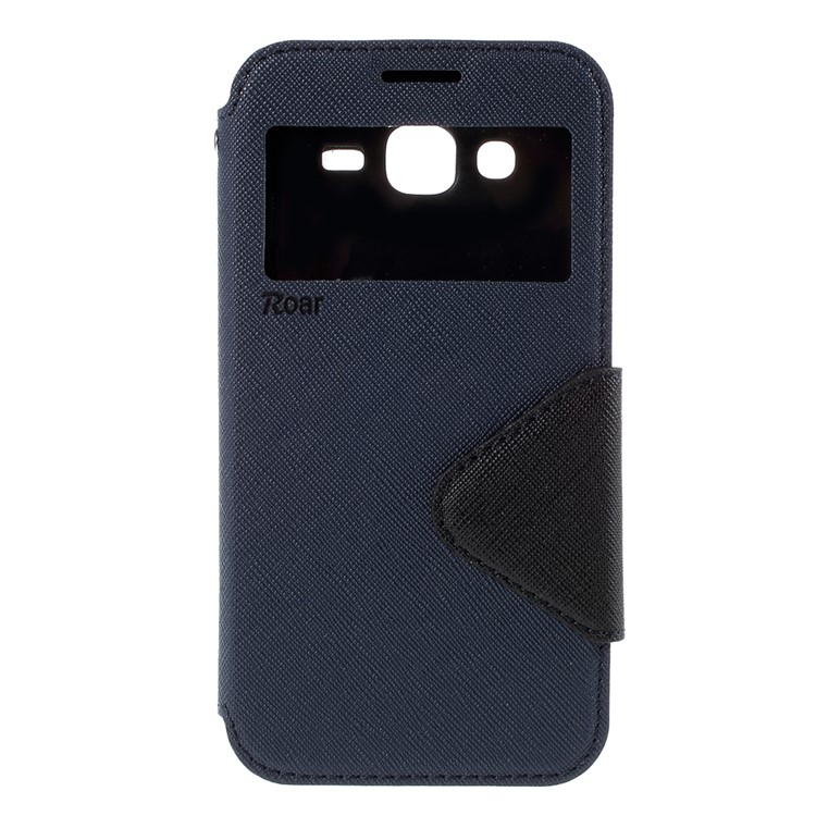 ROAR KOREA Diary for Samsung Galaxy J5 Leather Stand Case - Dark Blue-3