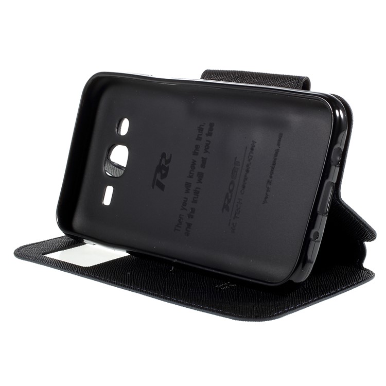 ROAR KOREA Diary for Samsung Galaxy J5 Leather Stand Case - Dark Blue-4