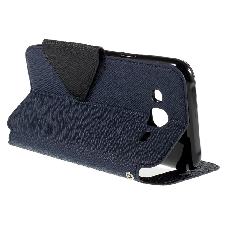 ROAR KOREA Diary for Samsung Galaxy J5 Leather Stand Case - Dark Blue-5