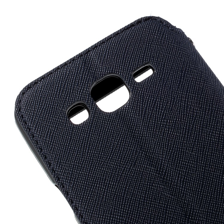 ROAR KOREA Diary for Samsung Galaxy J5 Leather Stand Case - Dark Blue-8